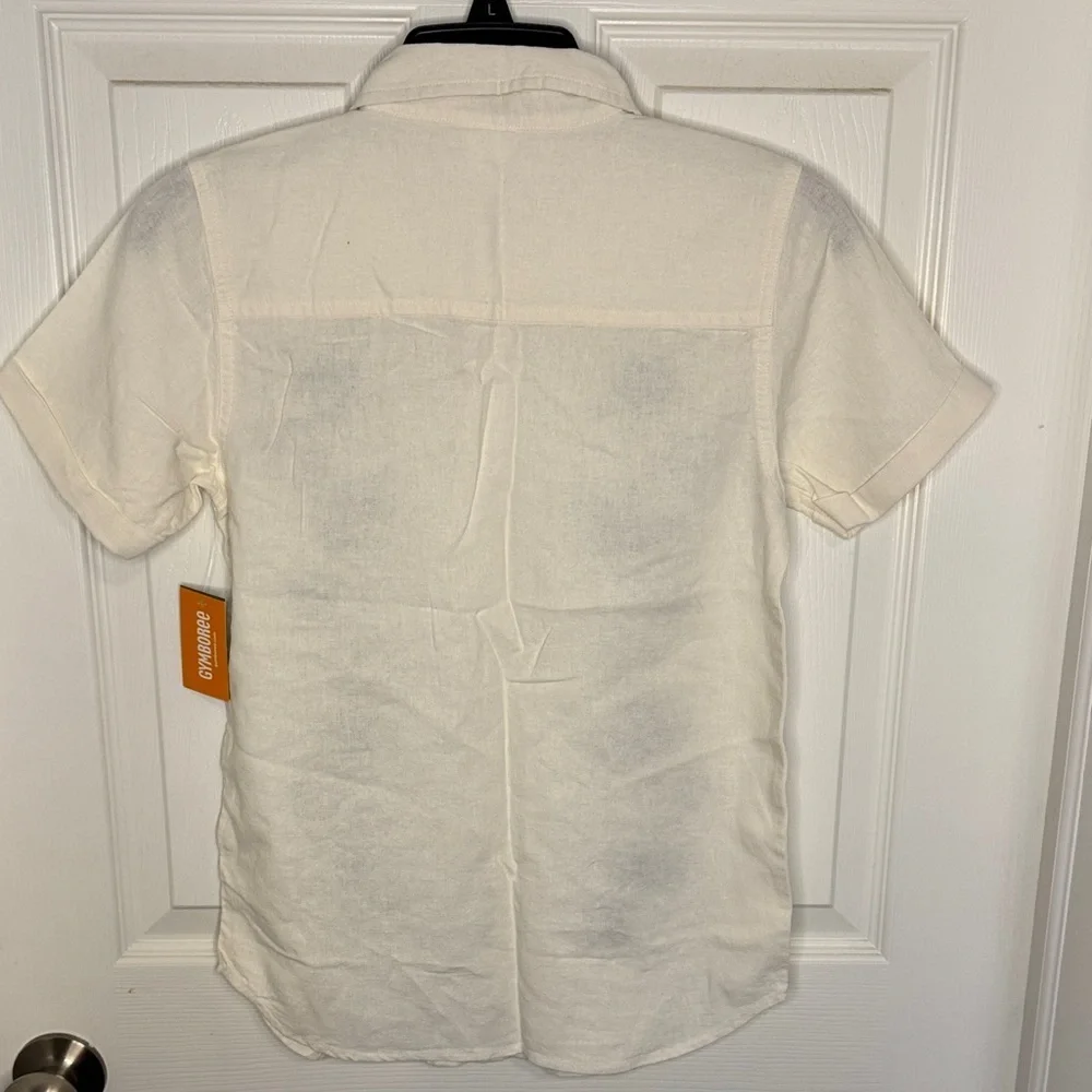 NWT Gymboree Button Down Shirt with Floral Design